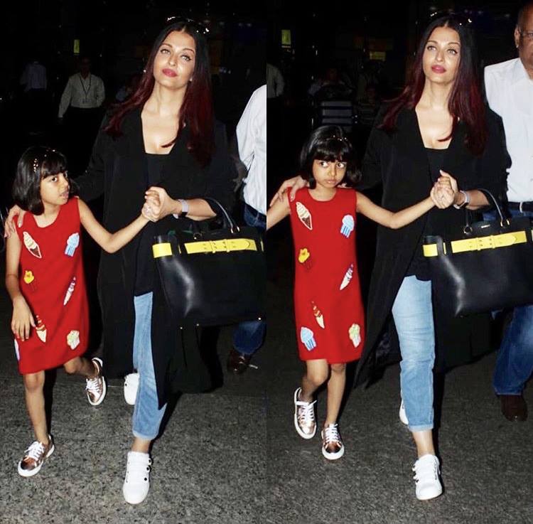 Photos: Aishwarya Rai Bachchan and Aaradhya Bachchan's chic