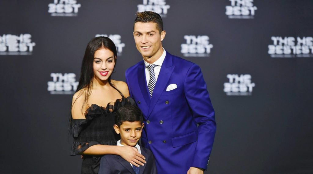 Cristiano Ronaldo with girlfriend Georgina Rodriguez