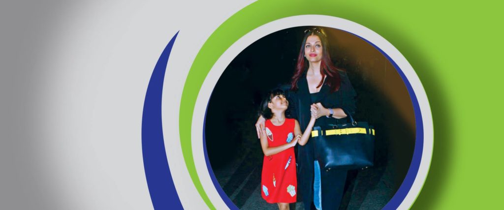 aishwarya with daughter