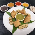 Healthy Oven Baked Raw Banana Samosa_Chef Narayan Salunke, Radisson Blu Resort & Alibaug