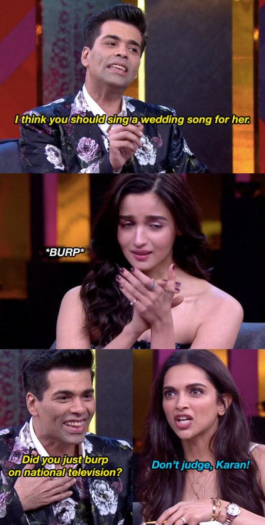 6 Hilarious Moments With DP and Alia On Koffee With Karan 6 - Bold