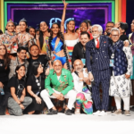 Mr. Sunil Sethi, President FDCI with the designers at the Finale LMIFW SS_19