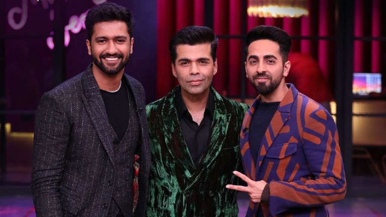 ayushmann Coffee with karan johar