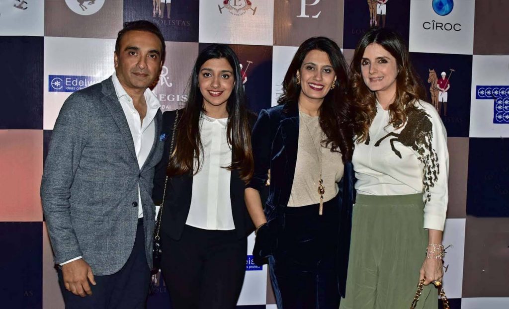 Mr. Chirag Parekh CMD Acrysil Group, Designer Rhea Parekh, Mrs. Shetal Parekh _ Simone Arora at Los Polistas International Women_s Polo Cup (1)