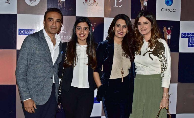 Mr. Chirag Parekh CMD Acrysil Group, Designer Rhea Parekh, Mrs. Shetal Parekh _ Simone Arora at Los Polistas International Women_s Polo Cup (1)