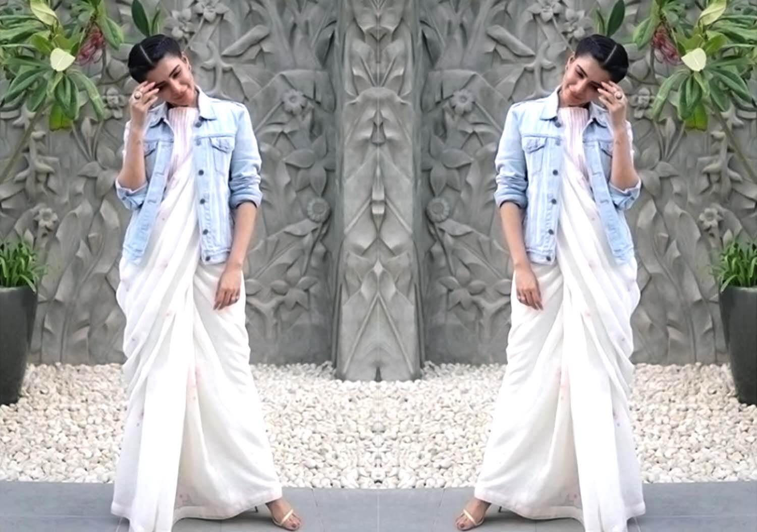 Cotton saree with Jeans Jacket#cottonsaree#saree#jeansjacket#amazon#jewellery#sareelover  - YouTube