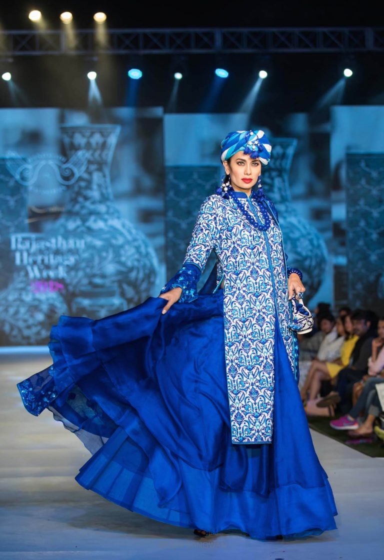 Vidhi Singhania's Blue Pottery Inspired Collection Is Summer Perfect