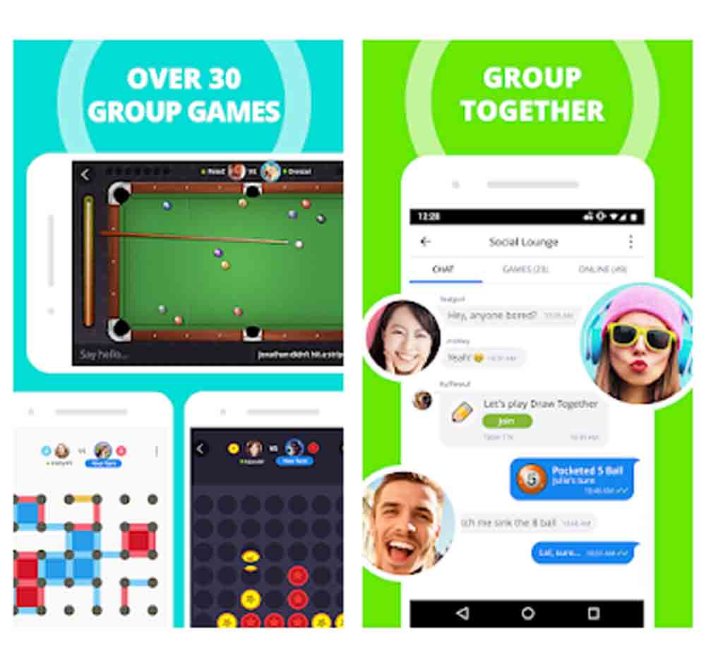 Recall old times with your pals by playing on group gaming apps.