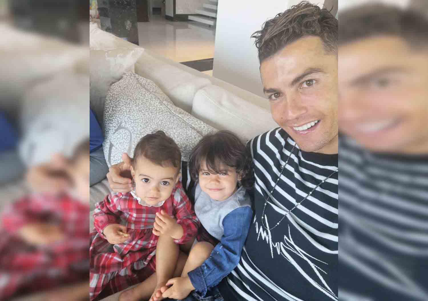 Cristiano Ronaldo cute video with his kids, while working ...
