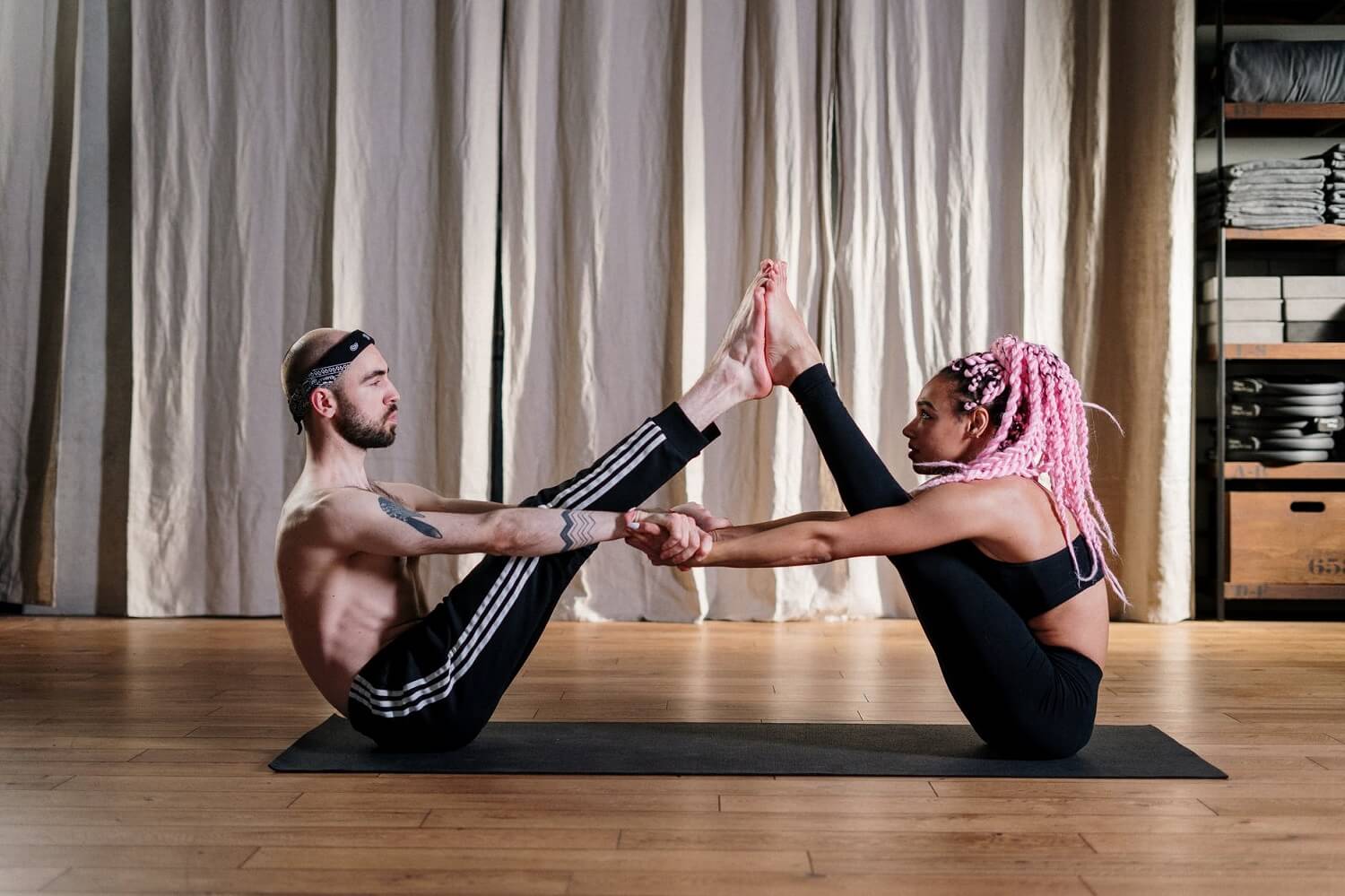 Couple Yoga Poses To Build Intimacy - Bold Outline : India's leading