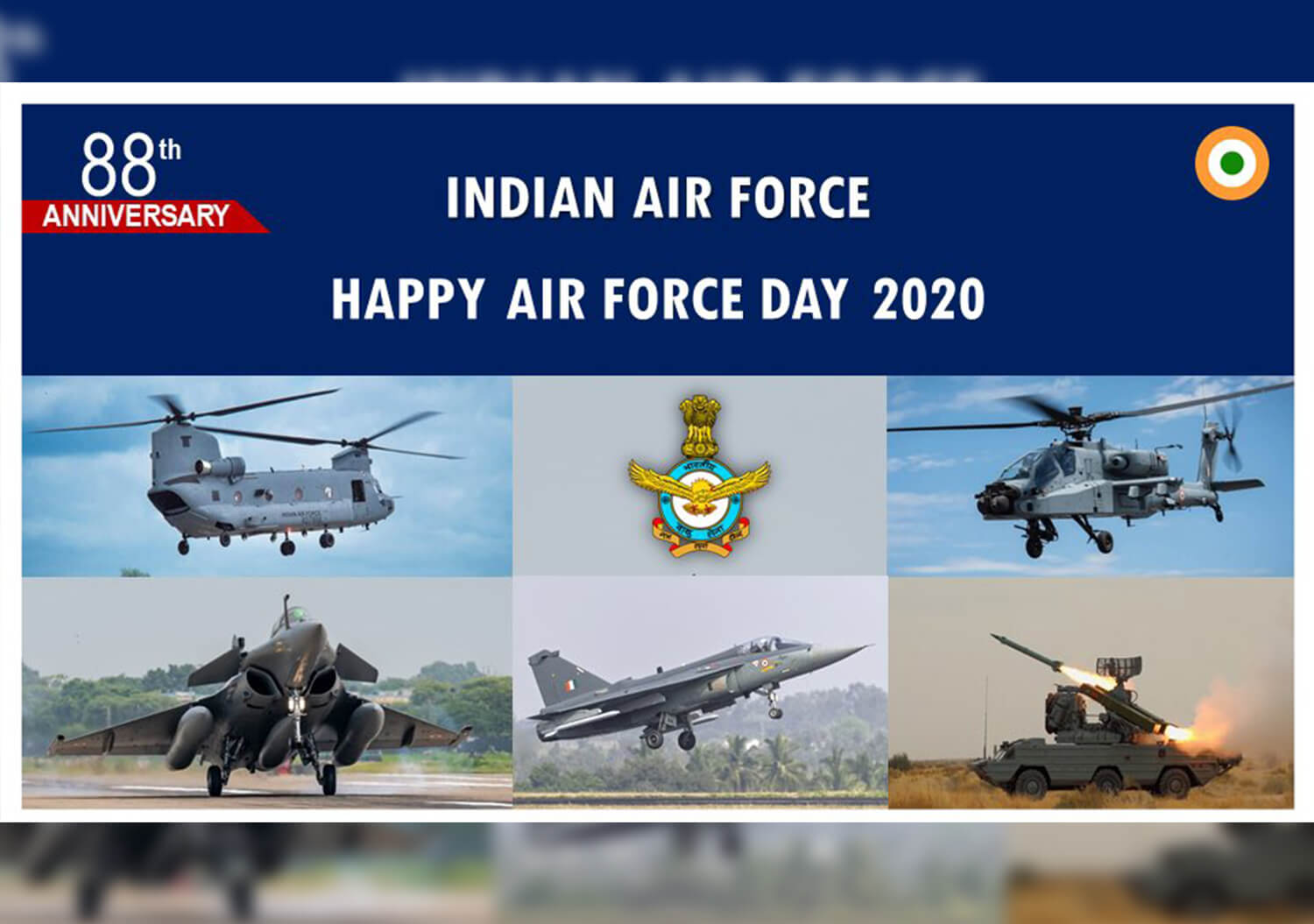 Modi’s Greetings On Indian Air Force Day Bold Outline India's