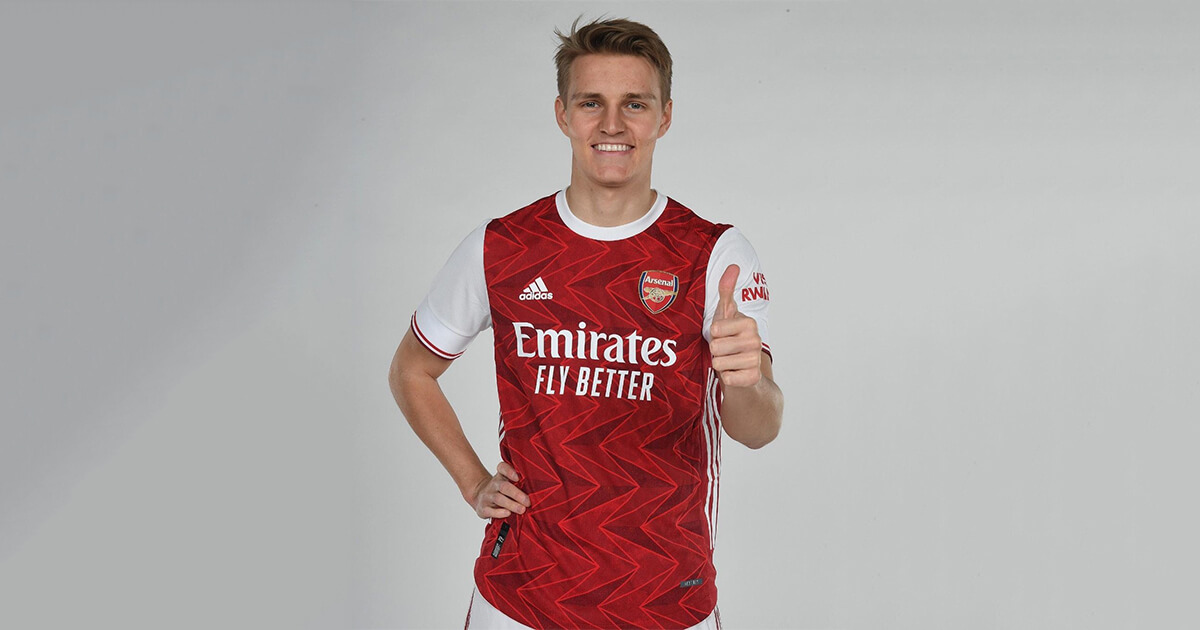 arsenal odegaard jersey